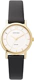 Danish Design Damen-Armbanduhr Analog Leder Schwarz DZ120053