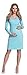 Happy Mama Women's Maternity Nursing Pencil Jersey Casual Dress 285p (Light Blue, 16)