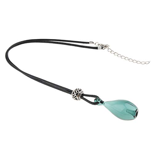 Preisvergleich Produktbild B Baosity Ätherisches Öl Schmuck Damen Parfüm Halskette Diffuser Anhäger - blauer See