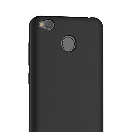 Funda Xiaomi Redmi 4X  AICEK Negro Silicona Fundas para Redmi 4X Carcasa Xiaomi Redmi 4X Negro Silicona Funda Case