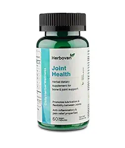 HERBOVAN Joint Health Supplement. 100% Vegan Formula with Boswellia , Ginger , Curcumin, Piperine, Devil's Claw , Long Pepper extract for Joint Health Support , For Women and Men (60 Capsules )