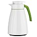 Produktbild Emsa 516234 Isolierkanne, Kunststoff 1 Liter, Aroma Diamon, Quick Tipp Verschluss, Weiß/Grün, Bell