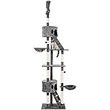 ❤Spaß zu spielen - Multi-nivelliert Design Ihre Katzen ihre Katze Turm, gemütliche Tunnel und Ball sorgen für Ihre Katzen eine noch größere Auswahl an frei zu springen, klettern und erkunden um ermöglicht, sich zu amüsieren