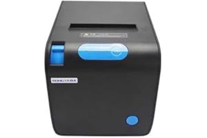 Tickoffice Stampante ricevute termica diretta 250m/s 80mm veloce con taglierina auto-cut usb lan ethernet bluetooth RP328 windows mac android ios (RP328 NERO - USB+ETHERNET+SERIALE)