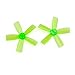 Produktbild GEHOO GH 2 Paare 2035 Propeller 2 Zoll 50,8 mm PC-Stützen 5-Blatt CW CCW Paddel 1,5 mm Loch für FPV Racing Drone (Green)