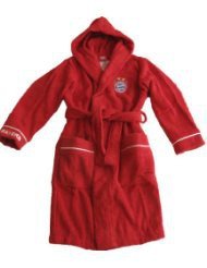 Preisvergleich Produktbild FC Bayern München 11708140 Bademantel Kids rot, Gr. 140
