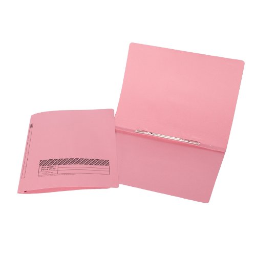 Acco - 100 cartelline per conservare fogli forati, colore: Rosa