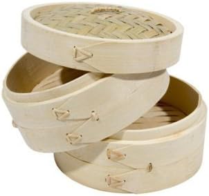 Town Food Service 34212 12" Bamboo Steamer Set by Town Food Service