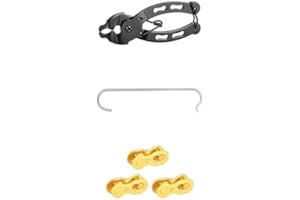 CYCLALON eslabon rapido y alicates cadena de bicicleta (3 pares de eslabones para cadena de 6, 7, 8, 9, 10, 11, 12 velocidades, conector de enlace de cadena para bicicleta de montaña (8 VELOCIDADES ORO)