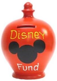 Terramundi Money Pot Red Disney Fund (Yellow and White)