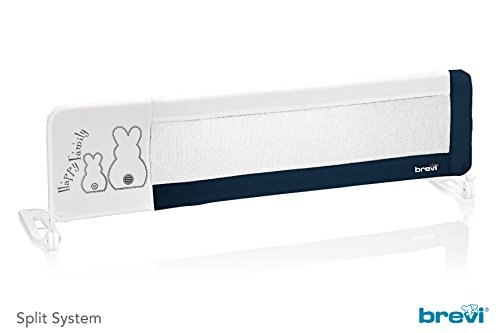 Preisvergleich Produktbild BREVI Bett-Herausfallschutz Hase Marineblau 150 cm