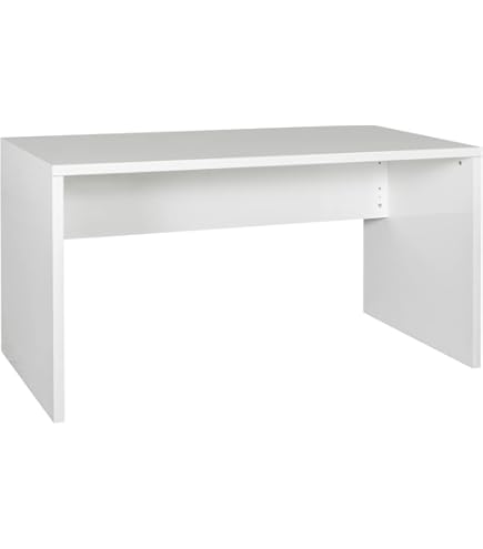 Scrivania Ufficio ESPRESSO Bianca Con 4 Cassetti - 110x75,4x59,6 Cm, Made In Italy, Ecologica - Foto 5