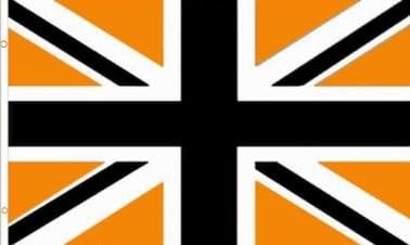 Wolverhampton Wanderers Black & Gold Union Jack Flag