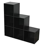 Alsapan Compo 3 x 2 x 1 Stepped Unit with Melamine, 95 x31.4 x8.5 cm, Black Finish (Housewares)
