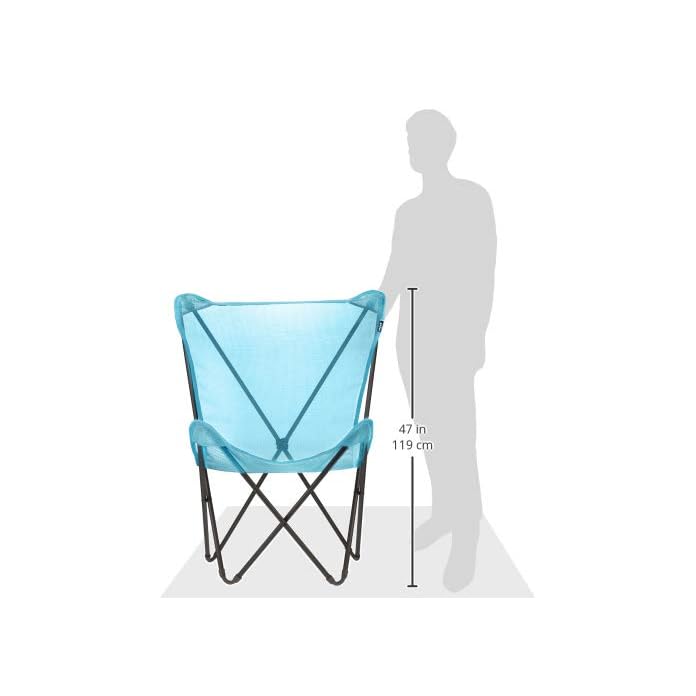 Lafuma LFM2383-6077 klappbarer Stuhl Maxi Pop Up, Bezugfarbe Granny