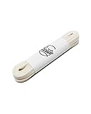 Muy resistente. Cordones planos y anchos 100% algodón para zapatos, baloncesto, zapatillas deportivas, adidas, nike, converse, New Balance, stan Smith, (blanco crema), 180cm - 18 à 22 trous