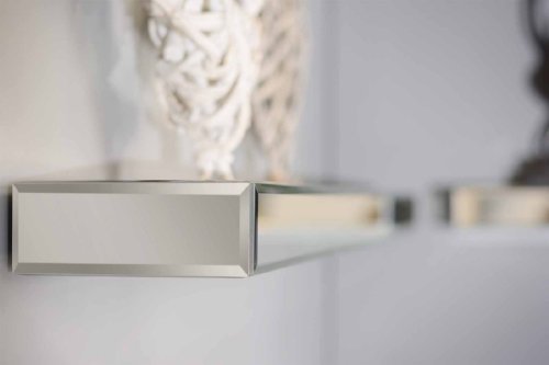 MY- Furniture luxurioeses verspiegeltes Haengeregal mit Ablage (120cm x 15cm x 6cm) - 4