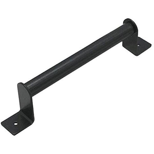 Skysen 9-Inch Sliding Barn Door Handle Pull – Black Powder-Coated Carbon Steel, Includes Mounting Screws, For Gates & Barn Doors