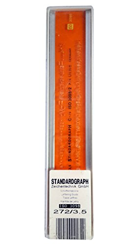 Preisvergleich Produktbild Standardgraph Schriftschablone mit Aluprofil #272 / 3,5 ISO 1398