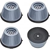 Jouis Noise Canceling and Anti-Slip Anti-Vibration Rubber Foot Pads Washing Machine Stopper Set of 4