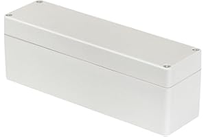 WITTKOWARE IP65 Elektronik-Modulgehäuse mit umlaufender Gummidichtung, verschraubt, ABS, lichtgrau, Innenmaße 155x40mm, Außenmaße 160x45x55mm