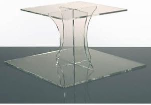 2 Tier Square Clear Acrylic Cupcake Stand