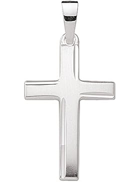 Silber 925 Sterling Silver Kreuz Anhänger - B. 13,5 mm - H. 20 mm