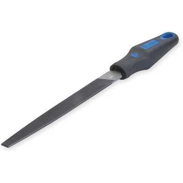 Tighall 6-inch Flat File - High Carbon Steel Hand File With Ergonomic PVC Handle