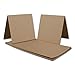 Produktbild 50x Vintage Kraftpapier Falt-Karten Quadratisch - 150 x 150 mm - sandbraun - Recycling - 350 g/m² Blanko Bastel-Karten I Umwelt by Gustav NEUSER