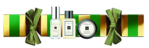 JO MALONE LONDON CHRISTMAS CRACKER, GREEN, FRAGRANCE GIFT SET ((English Pear & Freesia Cologne, 9ml, Blackberry & Bay Body & Hand Wash15ml, Basil & Neroli Body Crème, 15ml) FOR CHRISTMAS 2019