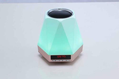 YL Bluetooth-Bildschirm Uhr Wecker, Kreative Wireless Bunte Diamant-Lautsprecher , Gold,gold