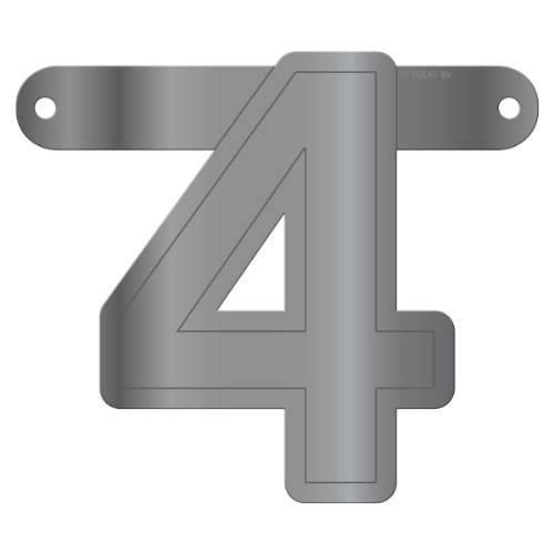 Erstelle deine eigene Girlande in Silber und Gold! // MEGA BANNER LETTER BOX für eine individuelle Buchstaben Girlande mit 90 silbernen/goldenen Buchstaben, Zahlen und Zeichen + 25 Verbinder und Schnur // Wimpelkette Geburtstag Jubiläum Party Silberhochzeit Gold Hochzeit 25 50 Feier Fete Happy Birthday - 6