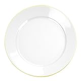 Porcelana checa Cristal de Bohemia Bajoplato, Porcelana, Blanco, Indefinido
