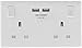 Price comparison product image BG Electrical 822US 13A Switched Double Socket with Shelf and 2 x USB Charging (2.1A) - White