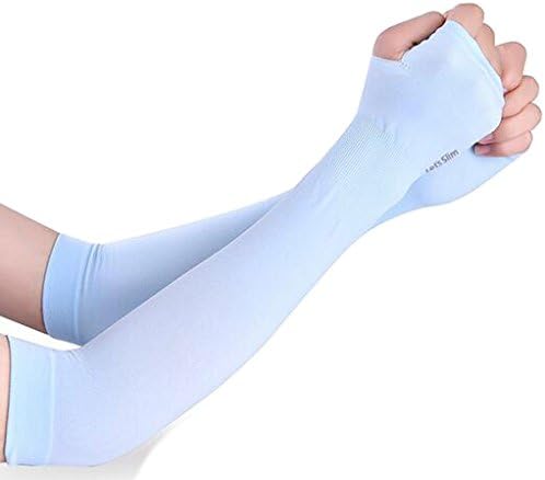 Crasy Shop Unisex Summer Arm Sleeves Cooling Cool Cover Sun Block UV Protection for Outdoor Running Hiking Cycling Driving Fishing