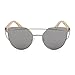 Produktbild alwaysYours Damen Sonnenbrille, Holzbügel, verspiegelt, polarisiert, farbig, Pornobrille (Lila)