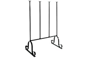 Garden Pride Wellington Boot Rack - Black - Metal - Indoor and outdoor - Holds two pairs of Wellies - The Ideal Welly Storage Solution - Wellington Boot Stand