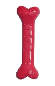 RvPaws Superbite 6 inch Toy for Dog Bone Chew, TPU Puppy Teething Toy, Interactive Non-Toxic Natural Rubber Dental Chew Biting Teething Dog & Puppies Toy