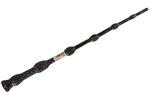 WOW! STUFF Harry Potter Zauberstab "Elder Wand" mit LED-Lichtspitze, 1:1 Filmreplik Handbemalt aus Harz, mit Geschenkbox & App für Lichtmalerei, batteriebetrieben