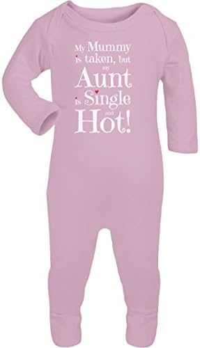 ShirtgeilBaby Gift for or from a Hot and Single Auntie! Baby One-Piece Rompers