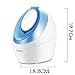 OKACHI GLIYA Nano Facial Steamer Ionic Hot Mist Face Steamer Professional Open Pores Skin Treatment for Blackhead & Acne Portable Inhaler Spa Relieve Sinus Cleansing Pores - Ice Blue