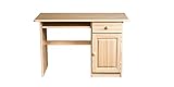 Höhe: 74 cm Schreibtisch Kiefer massiv Vollholz natur 002 - Abmessung 74 x 115 x 55 cm (H x B x T)