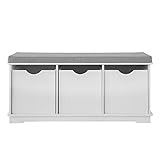 viel Stauraum dank 3 herausnehmbarer Körbe; mit bequemem Sitzkissen