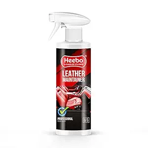 Heebo Leather Maintainer Spray | Used for Protection Shines & Conditioning | Ideal for Automotive Leather Seat Sofa Couch Shoes Jacket Etc | Leather Conditioner & Maintainer (500 Ml, Pack of 1)