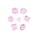 Produktbild Xurgm 7pcs Transparent Polyhedral Würfel, leicht und tragbar, perfekt für TRPG Brettspiel, Dungeons und Dragons, Club und Bar Spiel Tool, Math Teaching (Pink)
