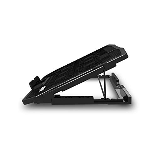 Kaiyitong Laptop-Kühler, tragbare Kühlhalterung, Desktop-Halterung, sechs Lüfter können eingestellt Werden, Exquisite Mode (Color : Black)