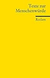 Image de Texte zur Menschenwürde (Reclams Universal-Bibliothek)