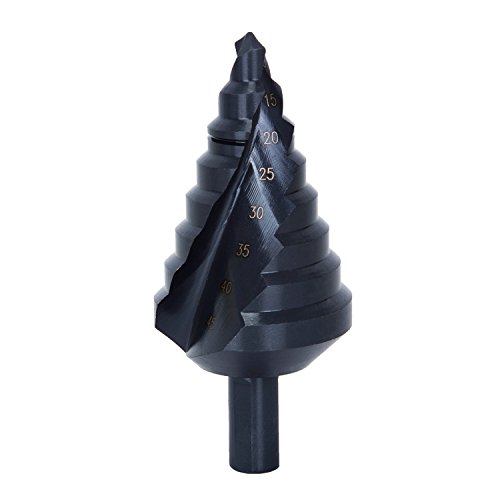 Fortag HSS- Stufenbohrer Profi Schälbohrer Stufenbohrer Konusbohrer Metallbohrer titannitriert Schälbohrersatz Hex Shank Pagoda Schäl-Bohrer Senker Set Bohreraufsatz Stufenbohrer-Satz Blechbohrer 10-45 mm