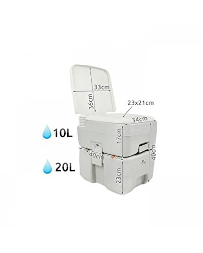 Preisvergleich Produktbild Campingtoilette Reisetoilette Toilette WC mobile Toilette Camping 20l #2630