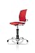Produktbild 3Dee ergonomischer Bürostuhl/Chefsessel, Bezug: Mikrofaser in Farbe ferraro-rot, Feder: PLUS in chrom, Fußkreuz Alu poliert